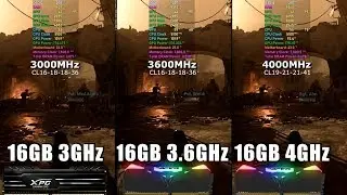 RAM: 16GB 3000MHz vs 3600MHz vs 4000MHz [ 9700K ]: 5 GAMES