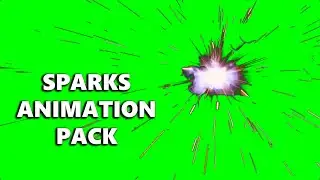 Sparks Animation Pack (green screen)