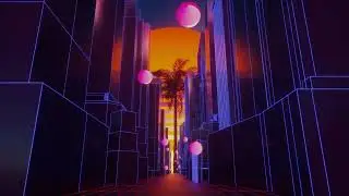 New 4K Synthwave Moody City Loop Video By 5 Minute Edits