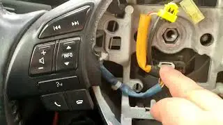Как снять руль Мазда 6  