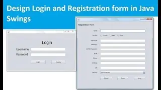 JAVA - Design Login and Registration From in Java Swing Netbeans - Intact Abode