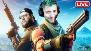 Carrying My Default Brother in  Fortnite Season 4  🔴 Live