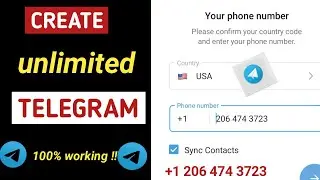 Create telegram account without phone number /make unlimited telegram account /telegram account 2024