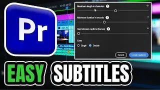 How to Add Subtitles To Video In Adobe Premiere Pro (Easy & Automatic)