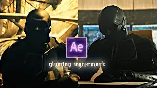 glowing watermark tutorial ; after effects