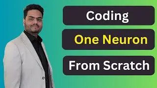 Coding one neuron of Neural network | Neural Network Python | Neural Network for Machine learning