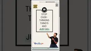 Stop Over-thinking thing's and just do 🫠#motivational #shortsviral #dailyquotes #asnetworkzone