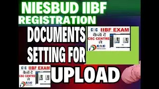 NIESBUD IIBF TRAINING REGISTRATION DOCUMENTS SETTING FOR UPLOAD