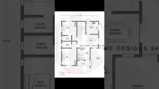 1200 sqft Kerala House Plan 