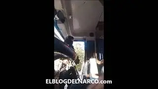 ”NO SE BAJEN” CHOFER DE AUTOBÚS GRABA A PISTOLEROS EN CULIACAN SINALOA