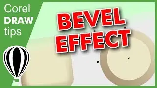 Using the BEVEL Effect to create a button in CorelDraw