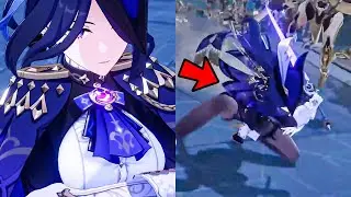 HIDDEN DETAILS in CLORINDE Slowmo Battle Animation Genshin Impact