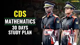 CDS Exam Mathematics 30 Days Study Plan