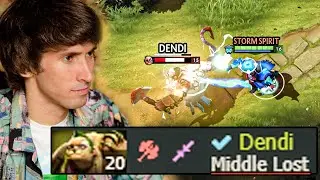 Even Dendi Can't Carry This Game against This Storm Spirit _ Who is This Guy?