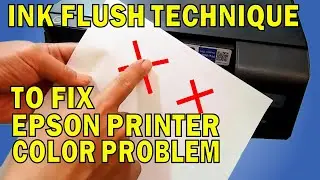 SOLVED! COLOUR PRINTING PROBLEM ON EPSON L3250, L3210, L3110, L3150, etc. with EPSON INK FLUSHING