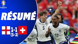 Angleterre vs Suisse | 1-1 (5-3) | Résumé | Coupe dEurope 2024 | angleterre suisse