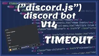 TEMPMUTE/TIMEOUT SLASH || discord V14 | [Nederlands/Dutch]