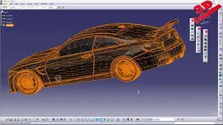 CATIA V5 - BMW M4 - STL import from Blender