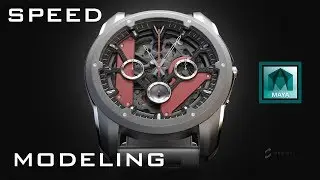 3D Timelapse Watch Design - Speed Modeling in Maya