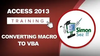 How to Convert a Macro to VBA and the VBA Editor in Microsoft Access 2013