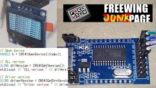 How to Control I2C device on Windows using WCH CH341A . SSD1306 OLED