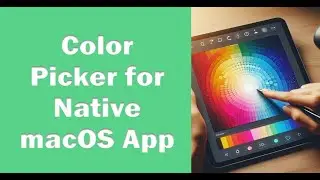 How to display Color Picker using NSColorSampler in Native macOS app