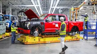 How They Build The All New Electric F-150 in The US