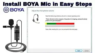 How to setup Boya Mic | How to install Boya microphone in PC