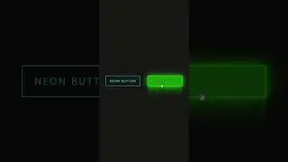 Neon Light Button Animation Effects on Hover