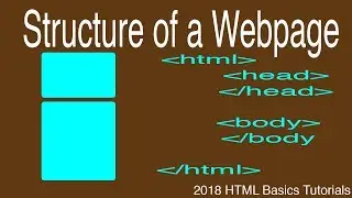 Tutorial 8 | Structure of a webpage  | head section and body section | HTML Basics