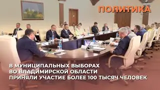 В муниципальных выборах во Владимирской области приняли участие более 100 тысяч человек