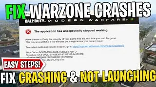 How to Fix Warzone 3 Crashing & Not Launching | Easy Solution For Freezing & Not Loading | Guide!