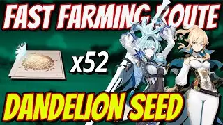 DANDELION SEED 52 Locations FAST FARMING ROUTE | Genshin Impact 2.3