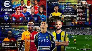 eFootball PES 2025 PPSSPP NEW TRANSFERS CAMERA PS5 🔥🔥🔥