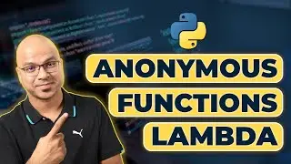 #42 Python Tutorial for Beginners | Anonymous Functions | Lambda