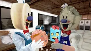 Ice Scream 6 Steals Children's Brains Animatronic Wants to Kill Ice Scream funny animation part 195