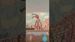 Drawing of dancing hallucination￼ ￼(Pink and blue Demon portal)￼