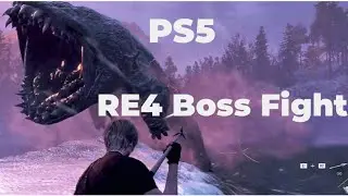 Del Lago Boss Battle - Resident Evil 4 Remake (PlayStation 5)