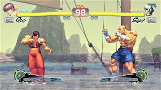 Guy vs Sagat (Hardest AI) - Ultra Street Fighter IV