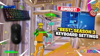 *BEST* Keyboard & Mouse Settings for INSANE AIM + FAST EDITS Fortnite Season 3! (PC/XBOX/PS5)