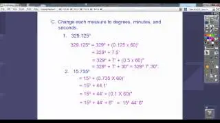 Angles and Degree Measures - Section 5.1