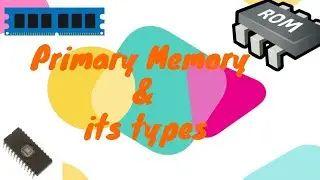 Computer Memory-Primary Memory of Computer(Part 1)| types of Primary Memory|what is primary memory