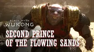 Black Myth Wukong -  Second Prince of the Flowing Sand Boss Fight (2K 60FPS)