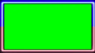 Tow Sided Neon Colors Border line Animation Effect Green Screen Chroma key Frame HD Video