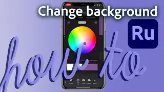 How to change background color in Adobe Premiere Rush