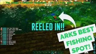 BEST FISHING SPOT OUT OF ALL ARK MAPS/ HOW TO CATCH TONS OF FISH!