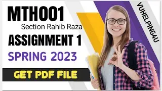 MTH001 Assignment 1 Solution 2023 Section Rahib Raza/ Mth001 Assignment 1 Solution Spring 2023