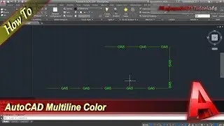 AutoCAD How To Multiline Color In Single Object