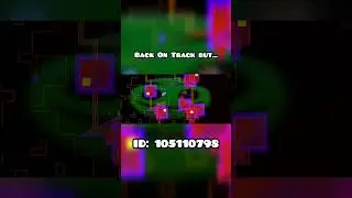 Broken On Track Geometry Dash #shorts #geometrydash #gd #meme #limbo #bloodbath #congregation