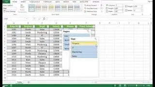 How to Create Table in Excel 2013 - Youtube